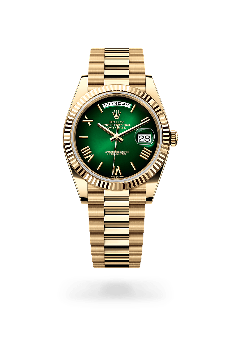 Rolex Day-Date 40 Oyster, 40 mm, or jaune - Dubail Paris - Vendôme