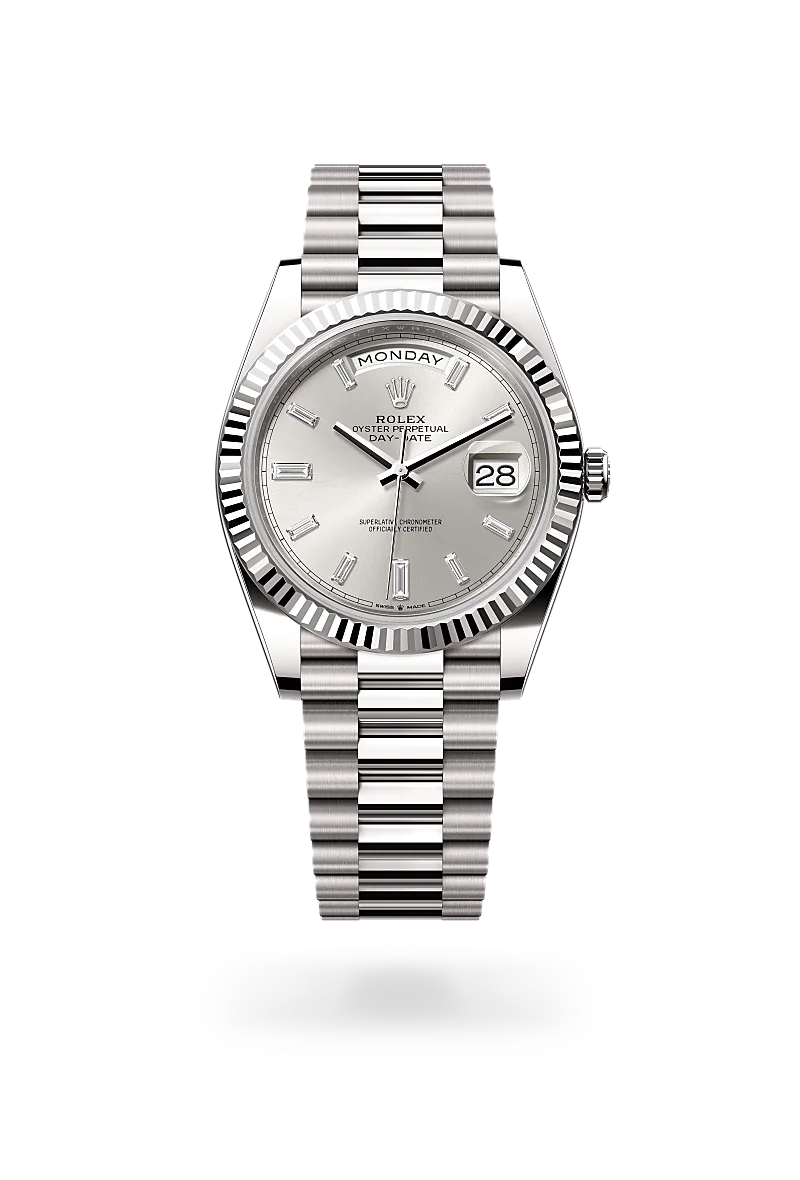 Rolex Day-Date 40 Oyster, 40 mm, white gold - Van Deijl Jewellers
