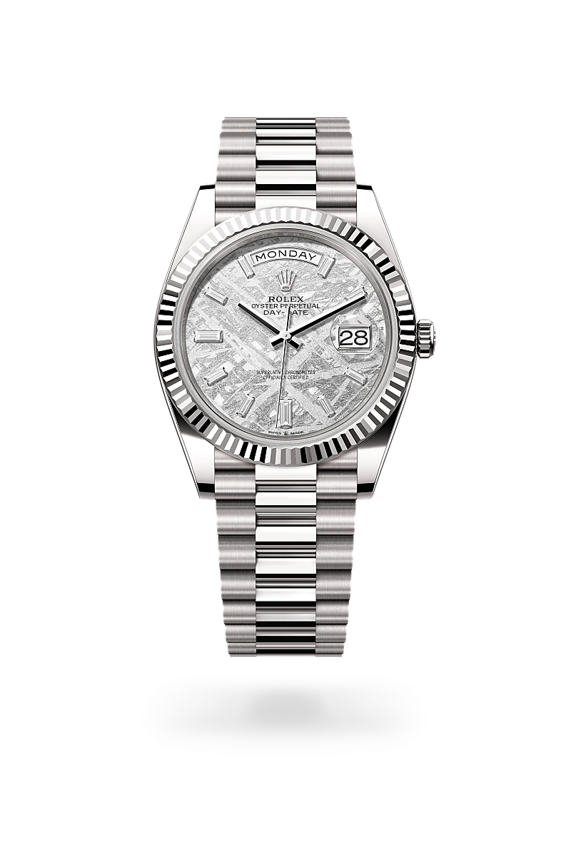 Rolex Day-Date 40 Oyster, 40 mm, or gris - Maison Sainte-Catherine