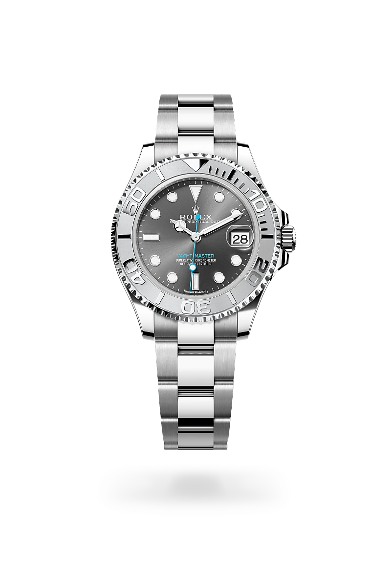 Rolex Yacht-Master 37 Oyster, 37 mm, Oystersteel and platinum - DOUX Joaillier Avignon