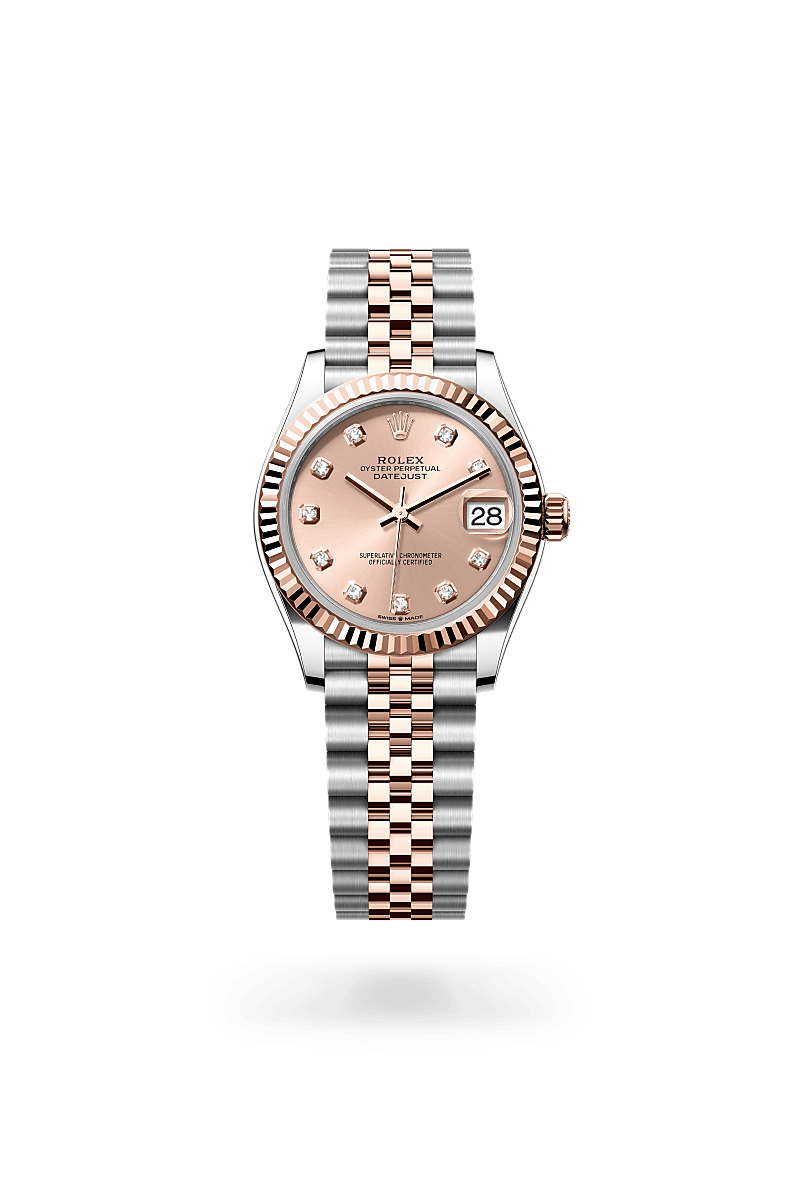 Rolex Datejust 31 Oyster, 31 mm, acier Oystersteel et or Everose - Joaillerie Jean Hardy