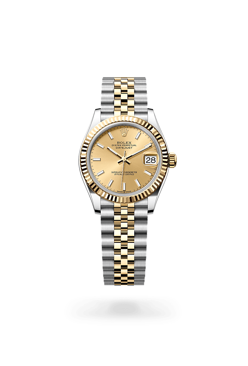 Rolex Datejust 31 Oyster, 31 mm, acier Oystersteel et or jaune - Raynal Horlogerie