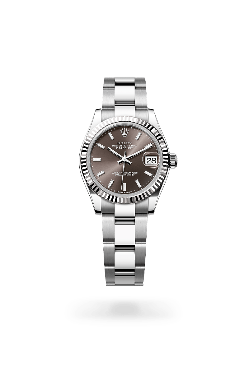 Rolex Datejust 31 Oyster, 31 mm, acier Oystersteel et or gris - Frayssinet Joaillier Montpellier