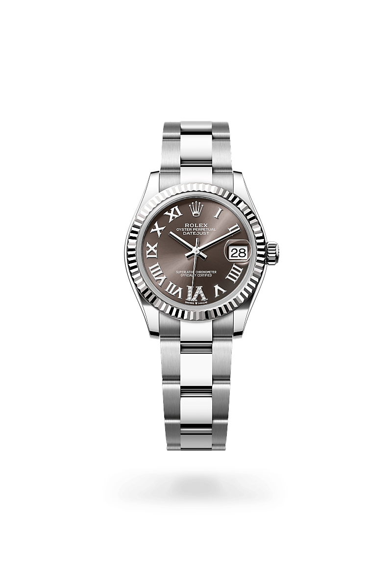 Rolex Datejust 31 Oyster, 31 mm, acier Oystersteel et or gris - Dubail Paris - Vendôme