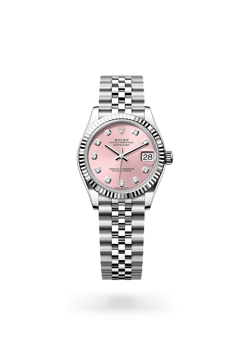 Rolex Datejust 31 Oyster, 31 mm, acier Oystersteel et or gris - Frayssinet Joaillier Montpellier