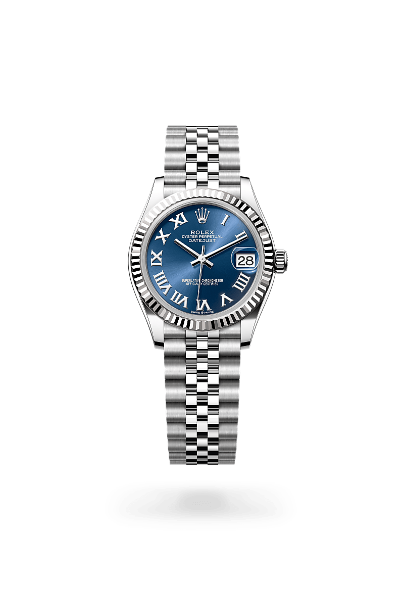 Rolex Datejust 31 Oyster, 31 mm, acier Oystersteel et or gris - Maison Sainte-Catherine