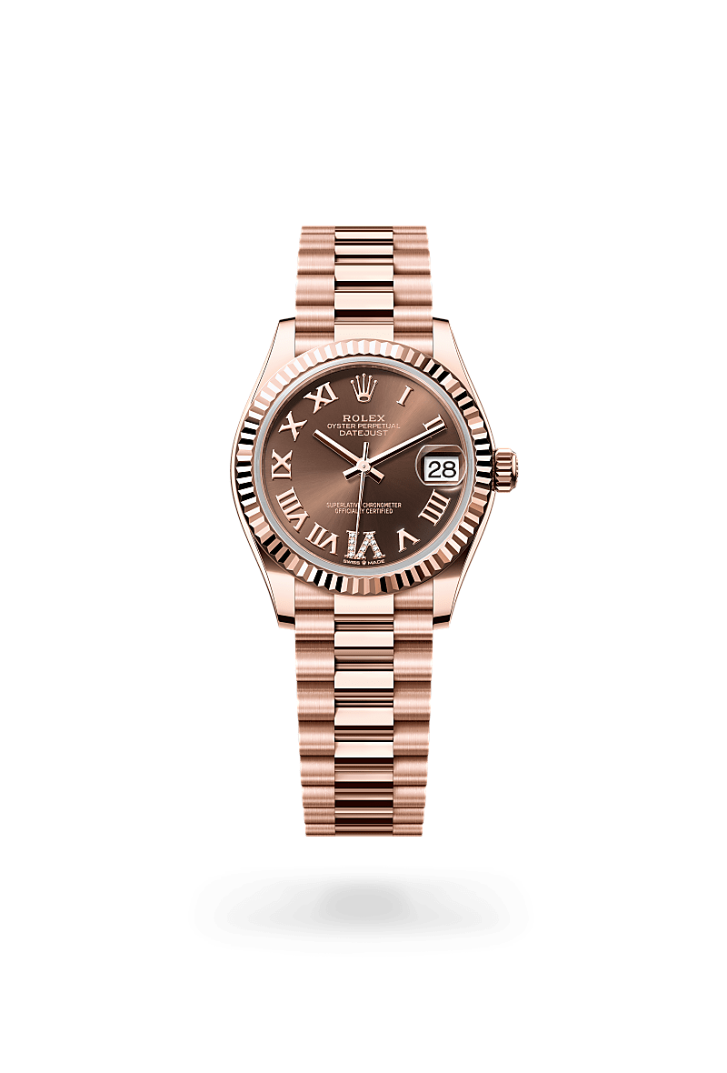 Rolex Datejust 31 Oyster, 31 mm, or Everose - Prieur Rennes