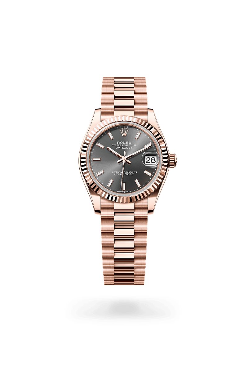 Rolex Datejust 31 Oyster, 31 mm, or Everose - Joaillerie Veron Roques