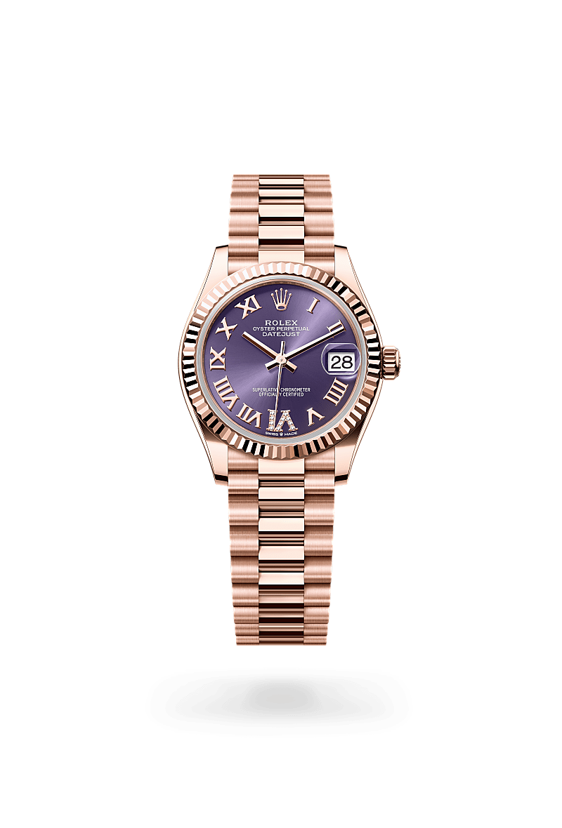 Rolex Datejust 31 Oyster, 31 mm, or Everose - Raynal Horlogerie