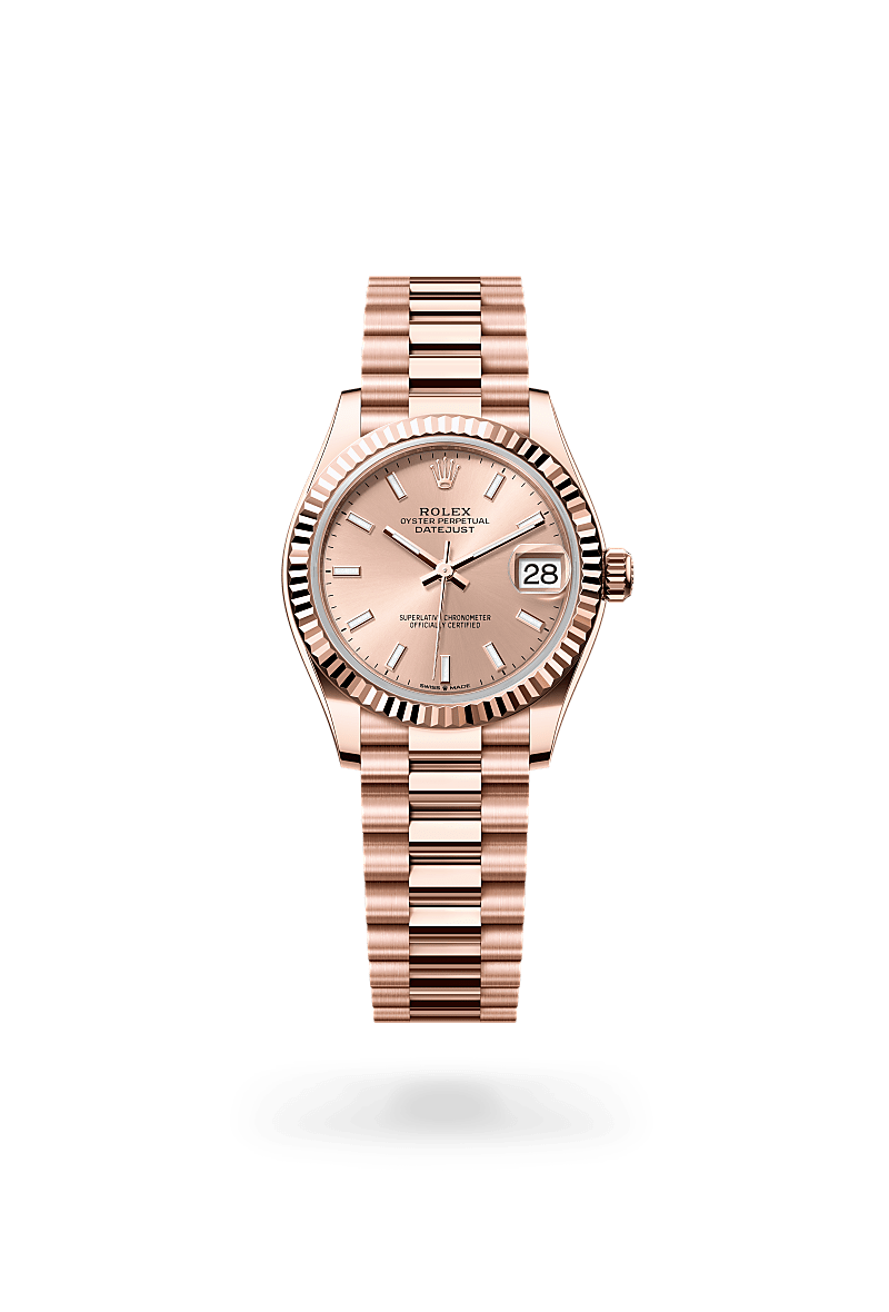 Rolex Datejust 31 Oyster, 31 mm, or Everose - DOUX Joaillier Avignon