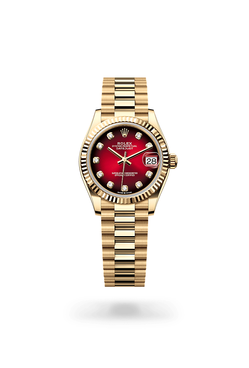 Rolex Datejust 31 Oyster, 31 mm, or jaune - Joaillerie Jean Hardy
