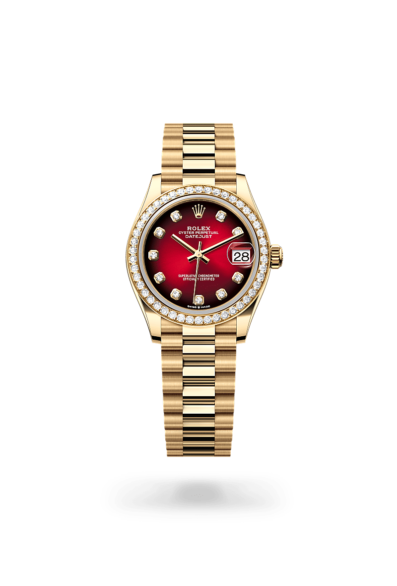 Rolex Datejust 31 Oyster, 31 mm, yellow gold and diamonds - El Khayyat Center