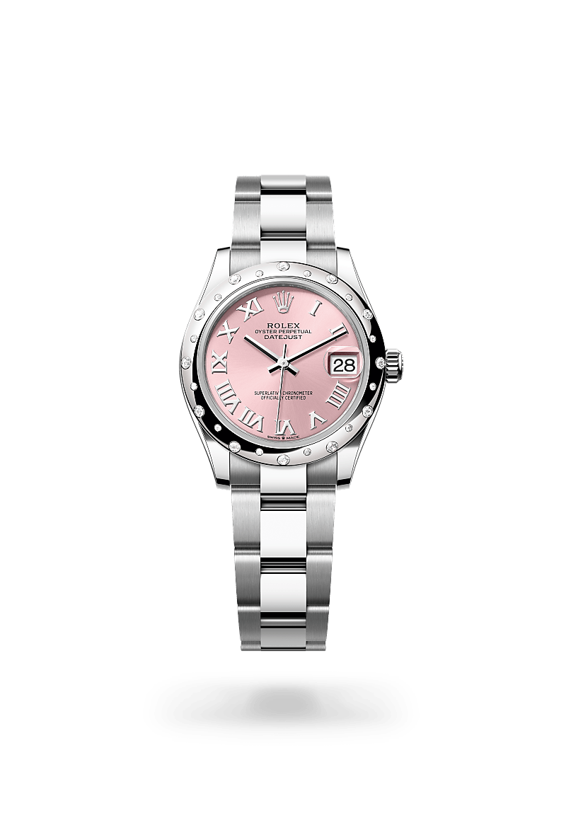 Rolex Datejust 31 Oyster, 31 mm, Oystersteel, white gold and diamonds - El Khayyat Center