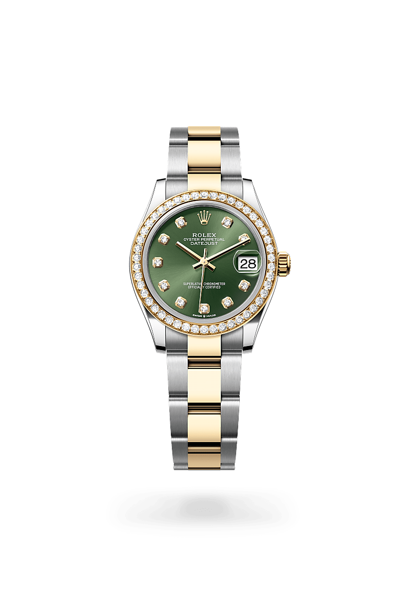 Rolex Datejust 31 Oyster, 31 mm, acier Oystersteel, or jaune et diamants - Dubail Paris - Vendôme