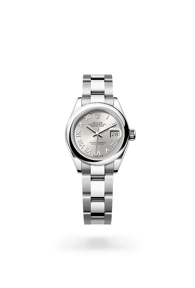 Rolex Lady-Datejust Oyster, 28 mm, acier Oystersteel - Dubail Paris - Vendôme