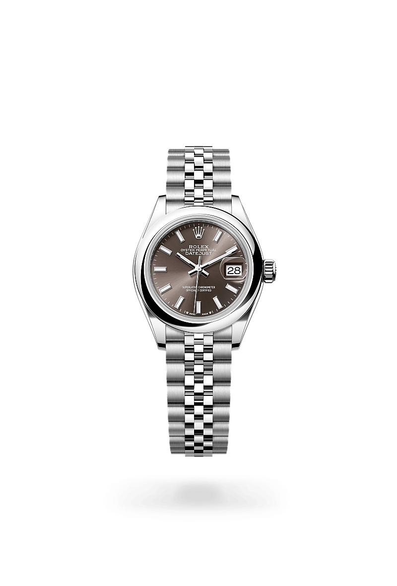 Rolex Lady-Datejust Oyster, 28 mm, acier Oystersteel - Maison Sainte-Catherine