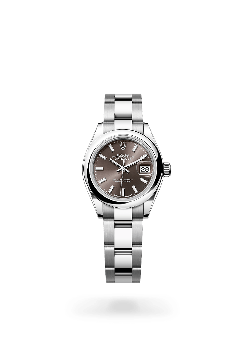 Rolex Lady-Datejust Oyster, 28 mm, acier Oystersteel - Maison Sainte-Catherine