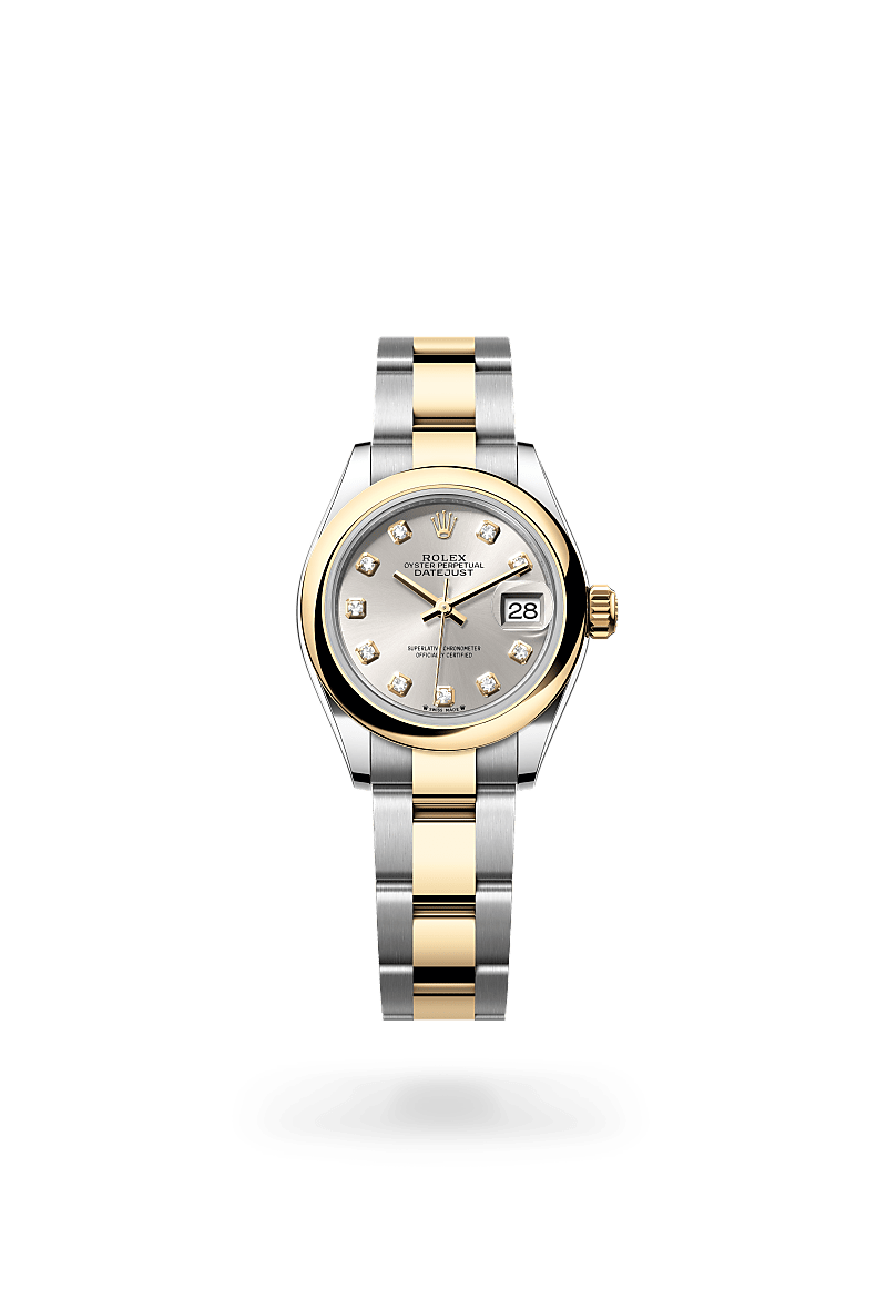 Rolex Lady-Datejust Oyster, 28 mm, acier Oystersteel et or jaune - Prieur Rennes