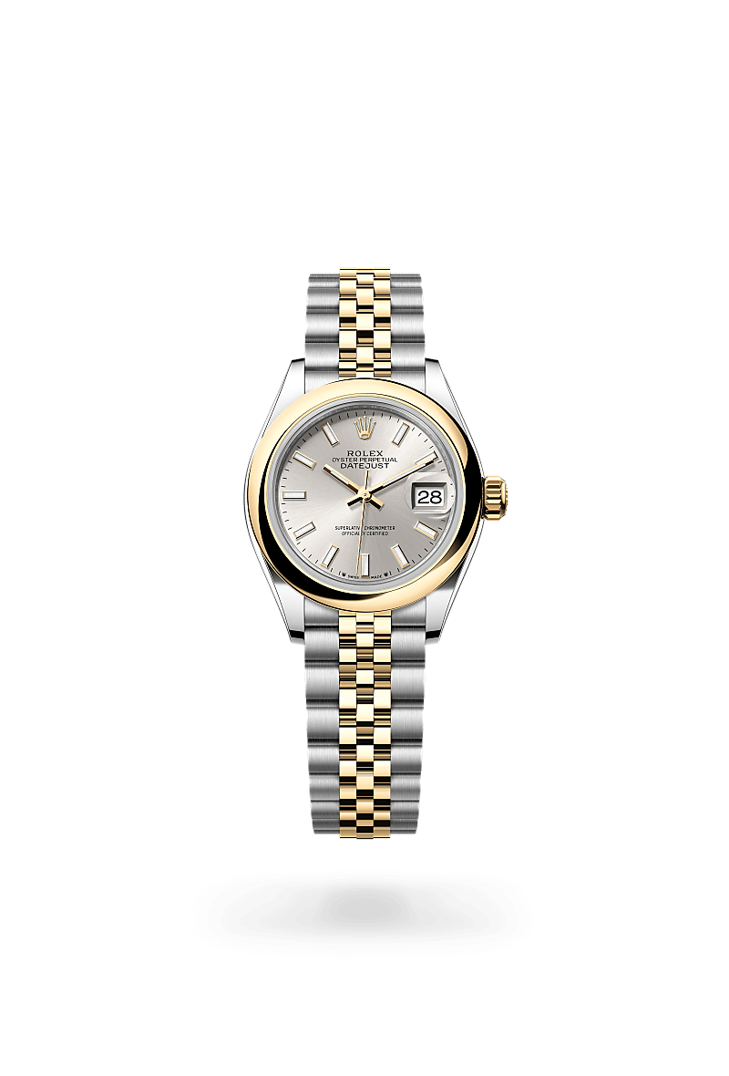 Rolex Lady-Datejust Oyster, 28 mm, acier Oystersteel et or jaune - Prieur Rennes