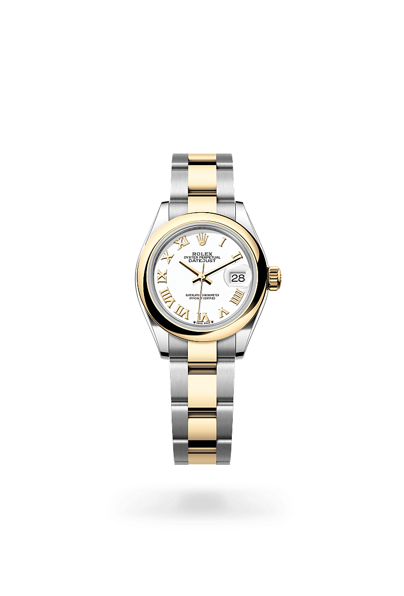 Rolex Lady-Datejust Oyster, 28 mm, acier Oystersteel et or jaune - Joaillerie Veron Roques