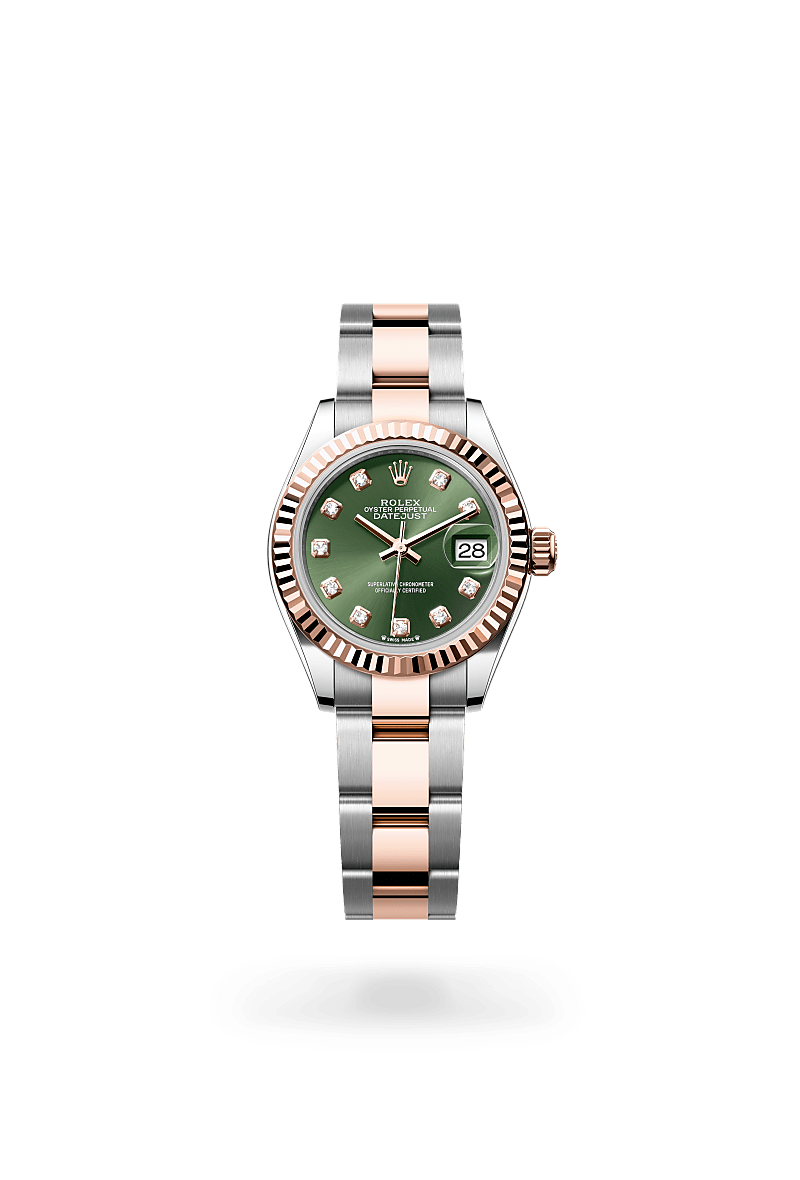 Rolex Lady-Datejust Oyster 28 mm, acier Oystersteel et or Everose - Lombard Horloger