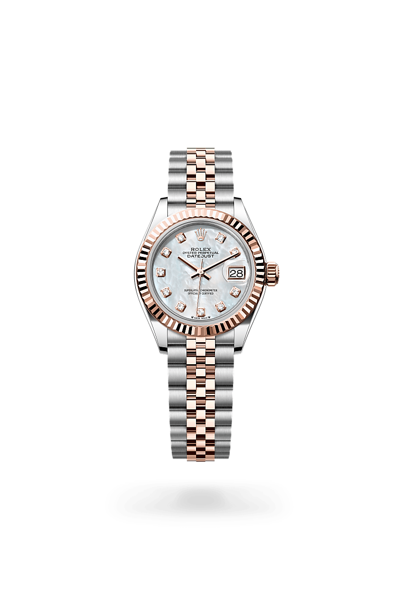 Rolex Lady-Datejust Oyster 28 mm, acier Oystersteel et or Everose - Maison Sainte-Catherine