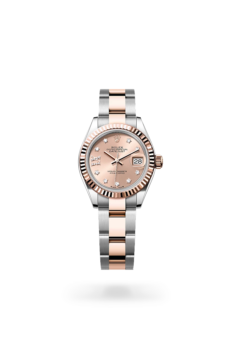 Rolex Lady-Datejust Oyster 28 mm, acier Oystersteel et or Everose - Auberi - Rolex - Cap 3000