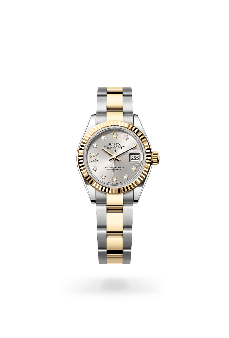 Rolex Lady-Datejust Oyster, 28 mm, acier Oystersteel et or jaune - Prieur Rennes