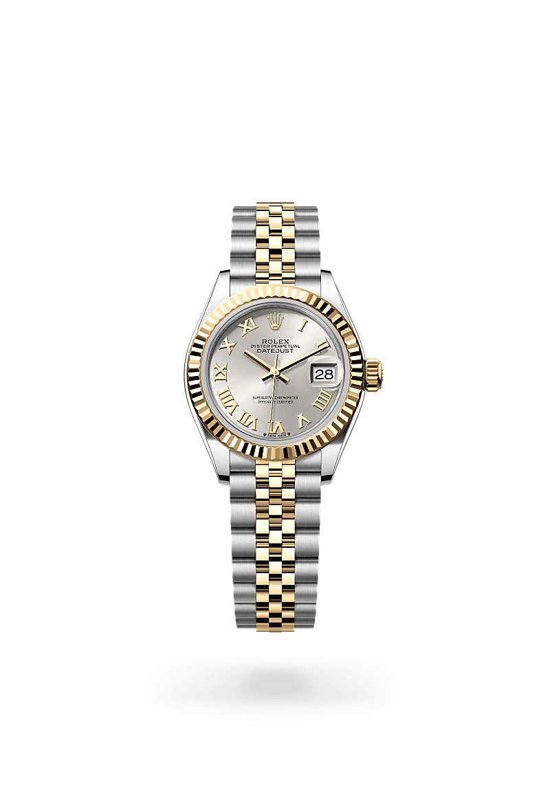 Rolex Lady-Datejust Oyster, 28 mm, acier Oystersteel et or jaune - Joaillerie Jean Hardy