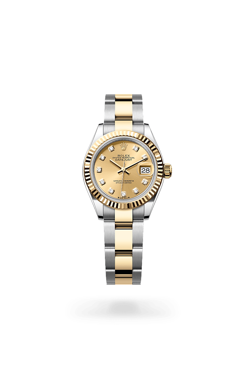 Rolex Lady-Datejust Oyster, 28 mm, acier Oystersteel et or jaune - DOUX Joaillier Avignon
