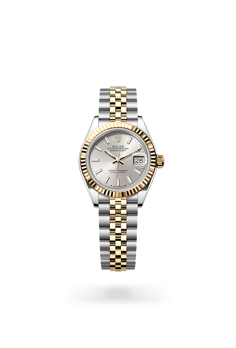 Rolex Lady-Datejust Oyster, 28 mm, acier Oystersteel et or jaune - Prieur Rennes