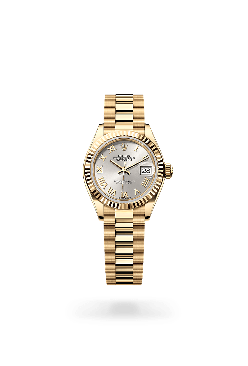 Rolex Lady-Datejust Oyster, 28 mm, or jaune - DORISE JOAILLIER