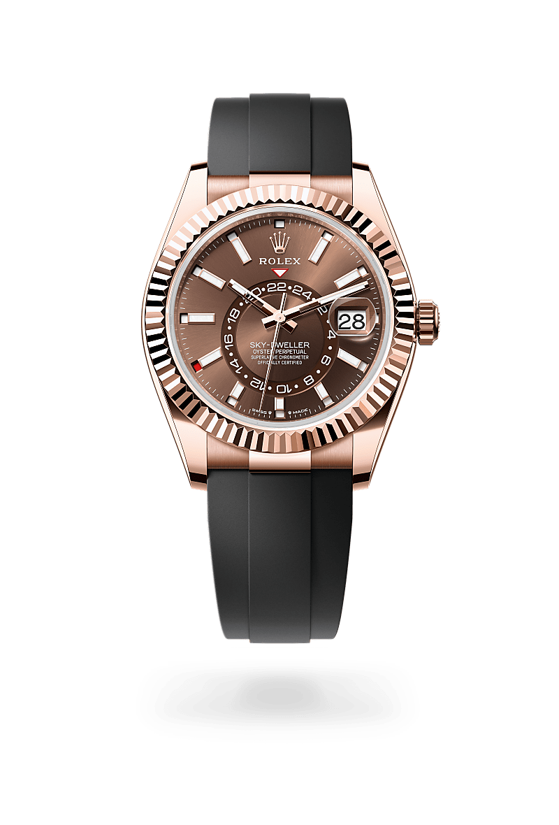 Rolex Sky-Dweller Oyster, 42 mm, or Everose - Ferret Nice