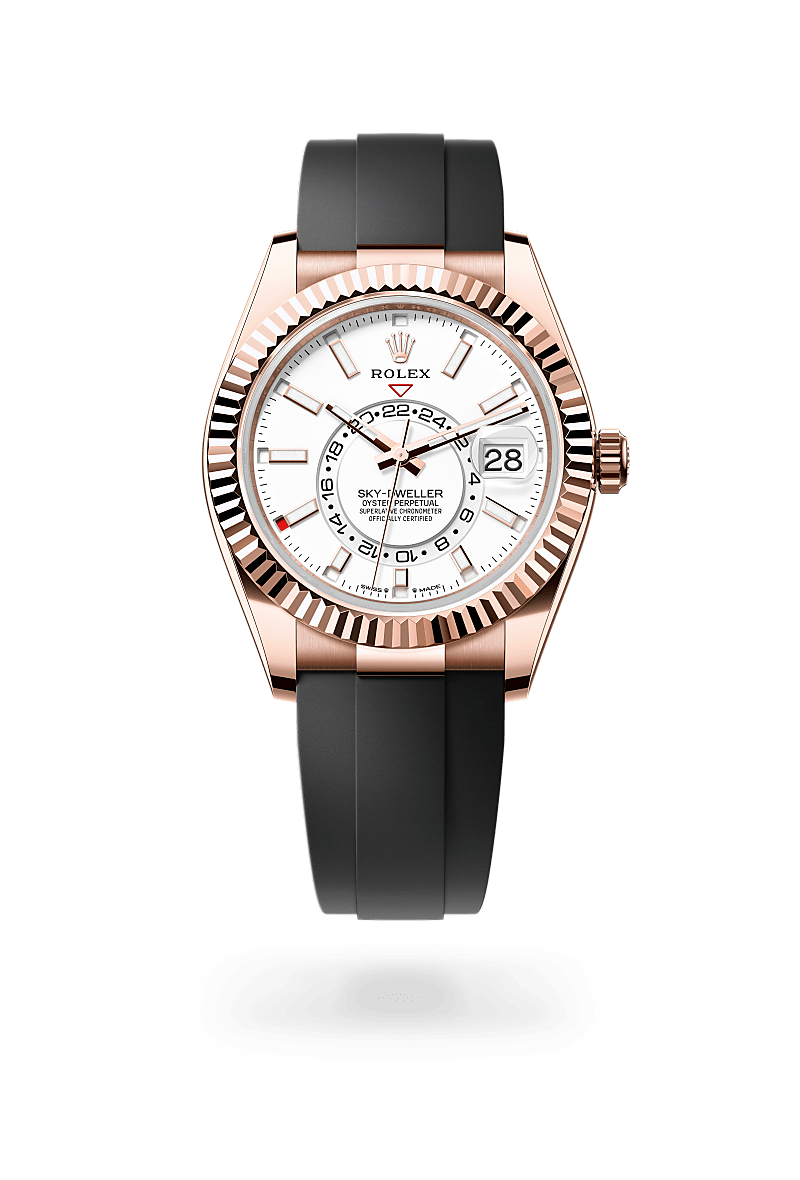 Rolex Sky-Dweller Oyster, 42 mm, or Everose - Joaillerie Veron Roques