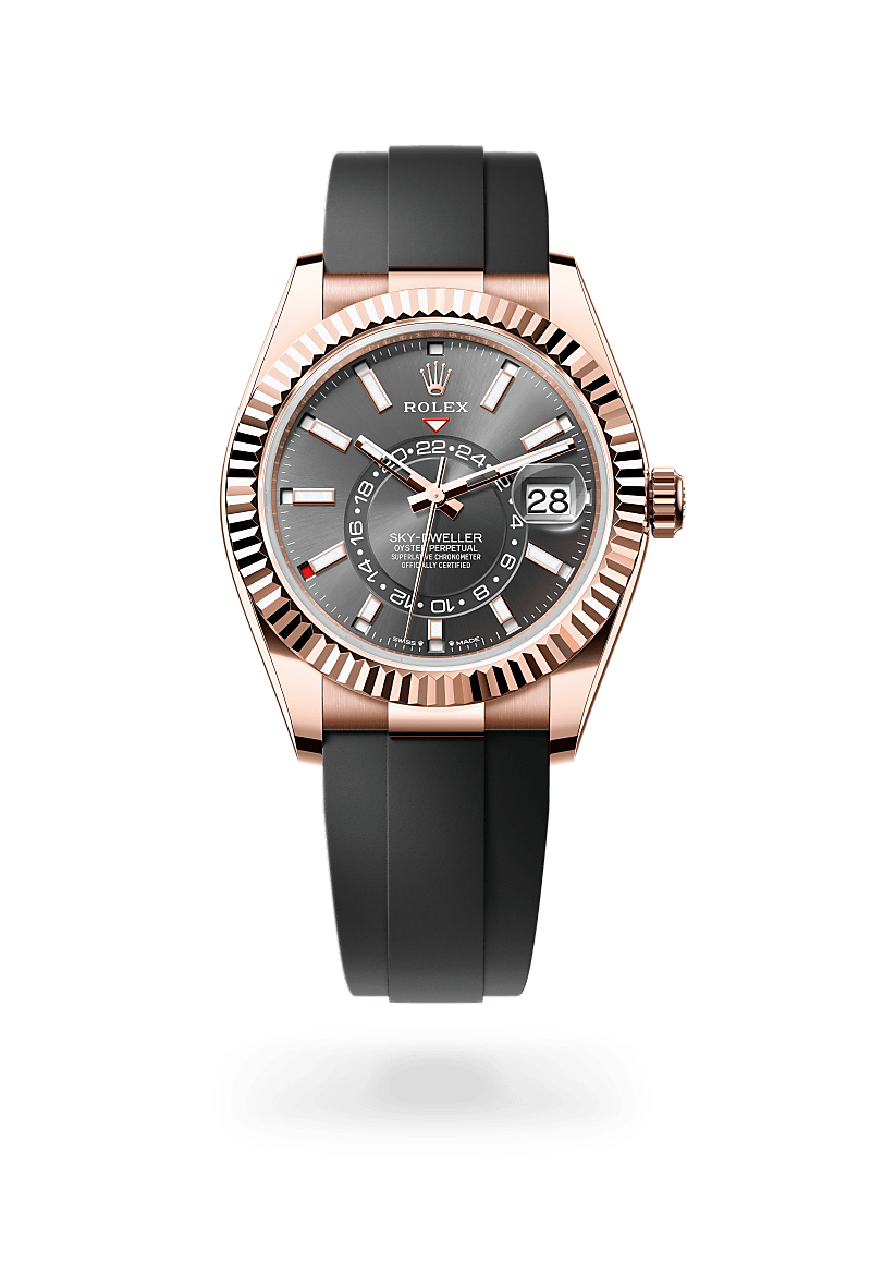 Rolex Sky-Dweller Oyster, 42 mm, Everose gold - Dubail Paris - Vendôme