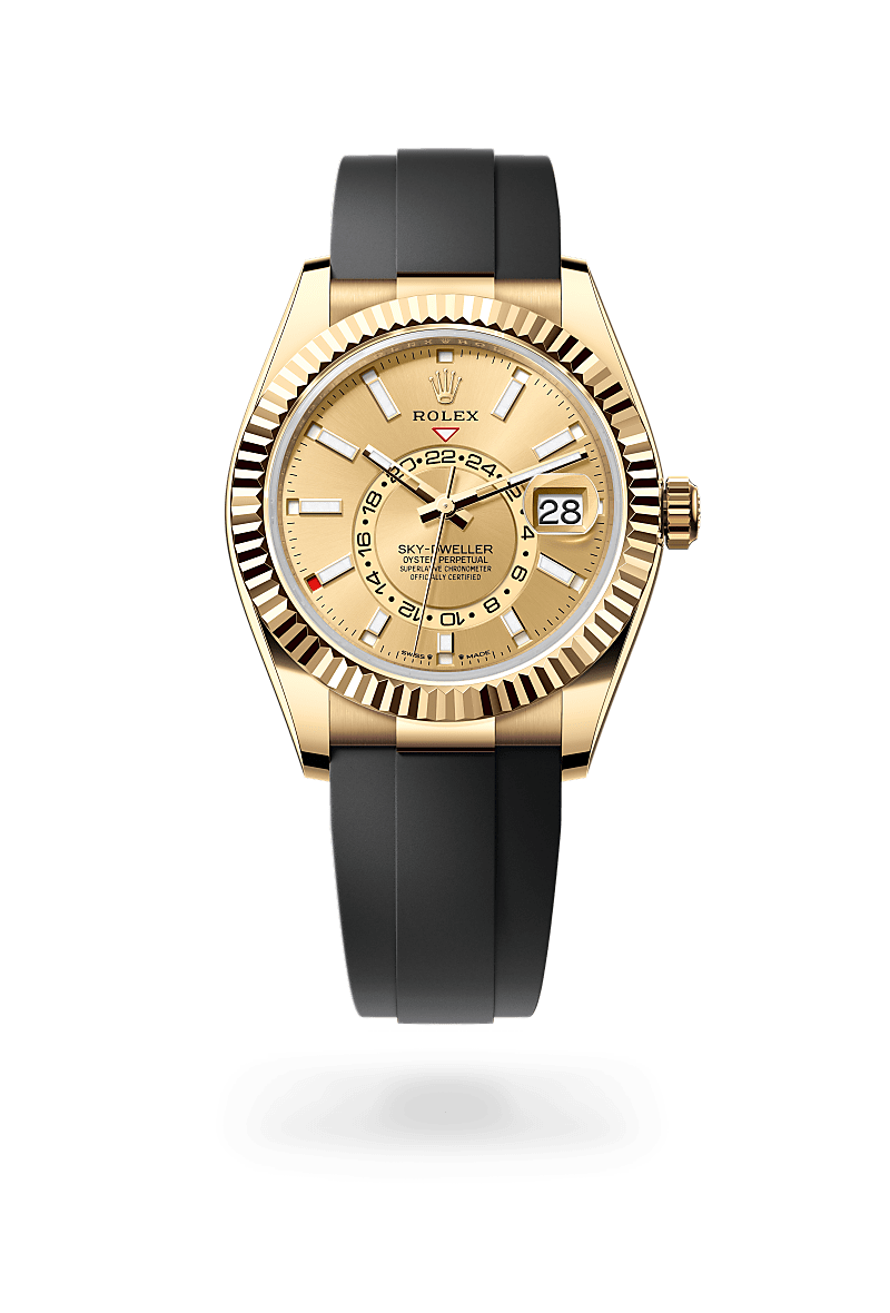 Rolex Sky-Dweller Oyster, 42 mm, or jaune - DOUX Joaillier Avignon