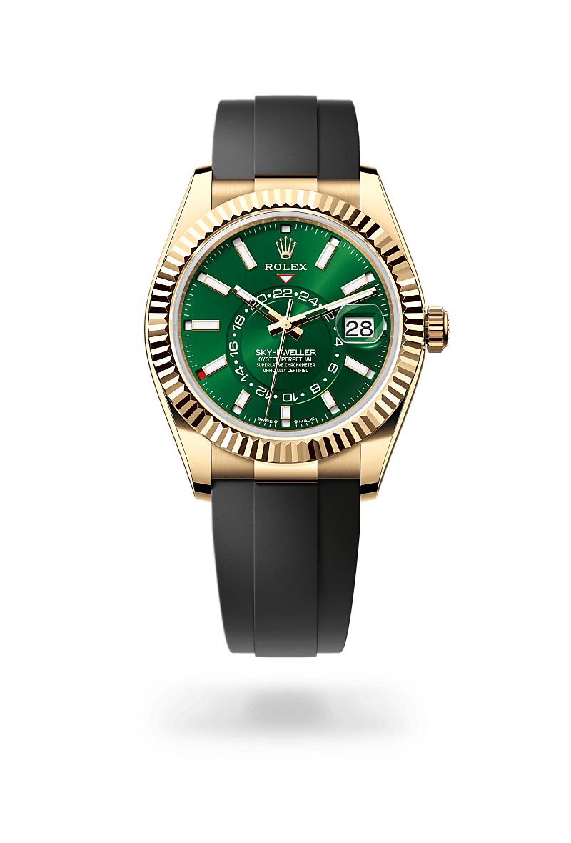 Rolex Sky-Dweller Oyster, 42 mm, or jaune - Ferret Nice
