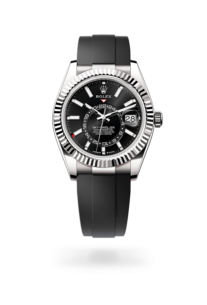 Rolex Sky-Dweller Oyster, 42 mm, or gris - DOUX Joaillier Avignon