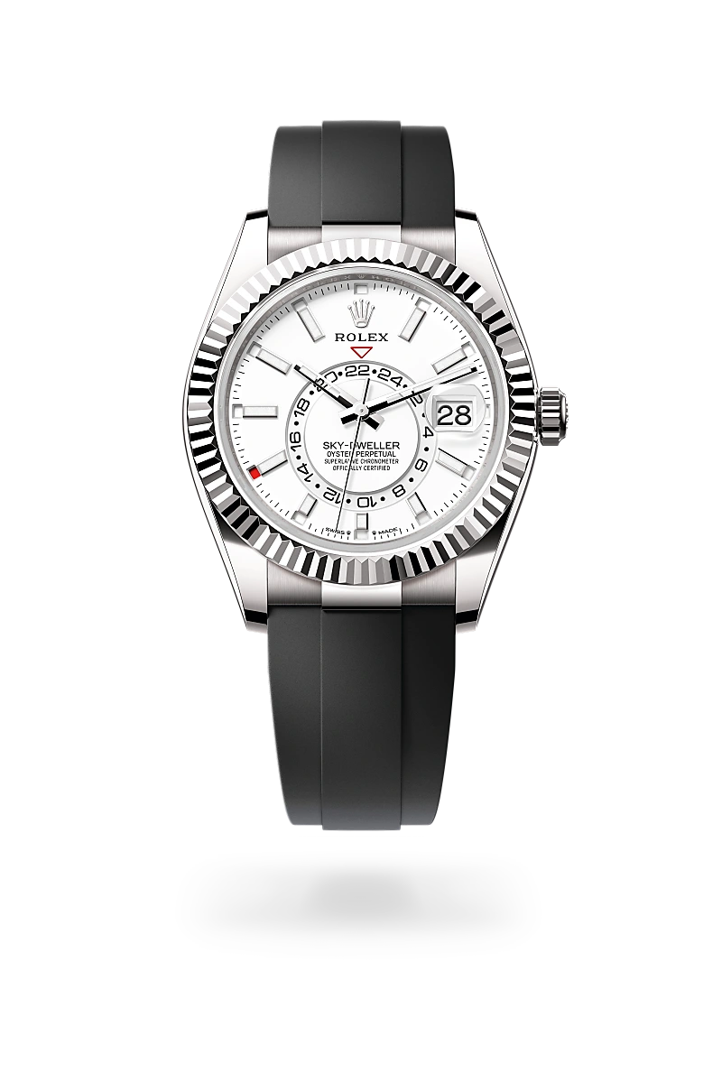 Rolex Sky-Dweller Oyster, 42 mm, or gris - Joaillerie Veron Roques