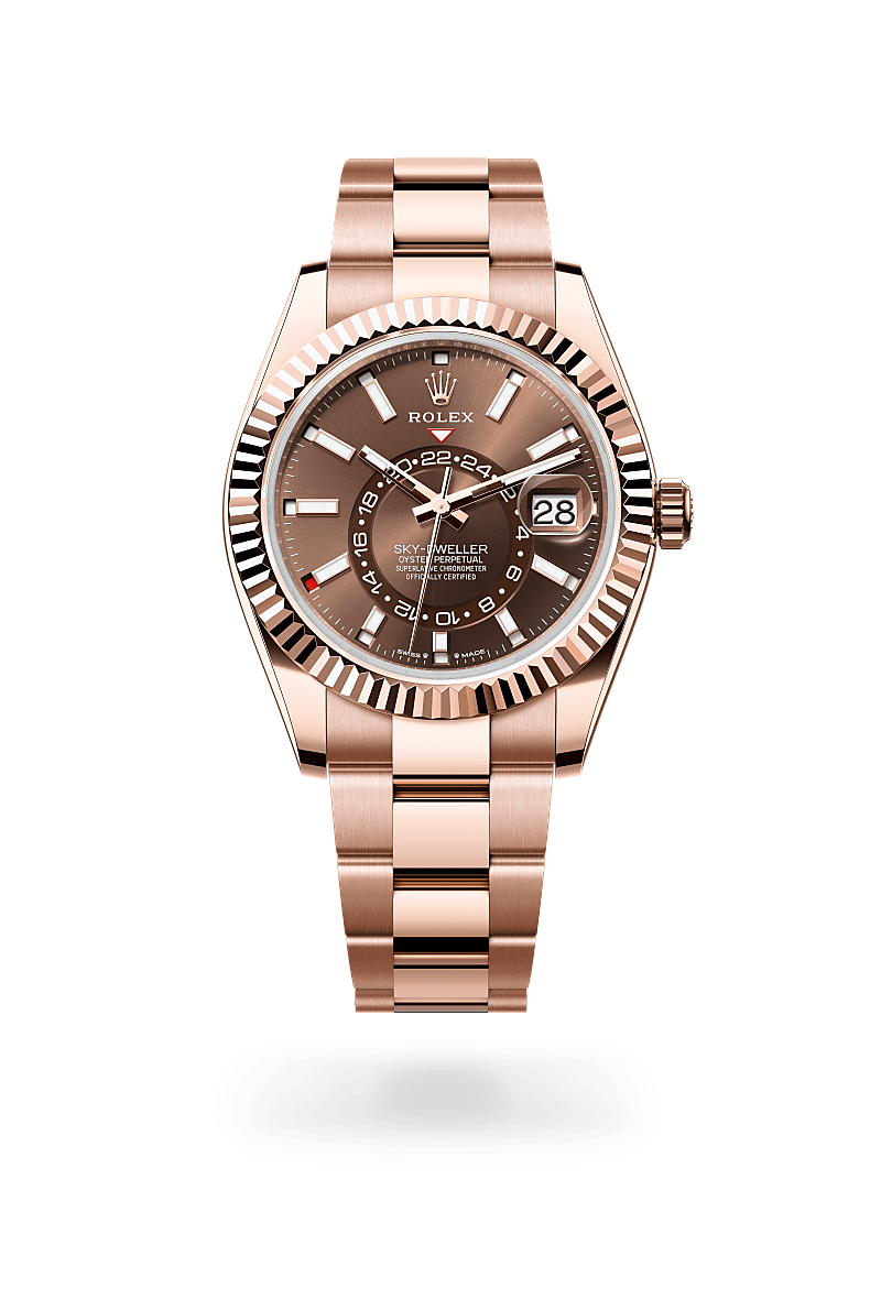 Rolex Sky-Dweller Oyster, 42 mm, or Everose - Ferret Nice