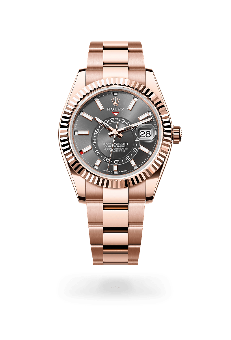 Rolex Sky-Dweller Oyster, 42 mm, or Everose - Ferret Nice
