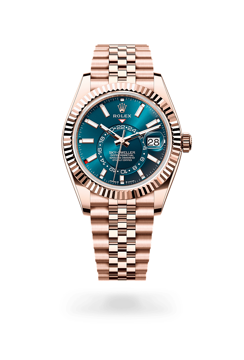 Rolex Sky-Dweller Oyster, 42 mm, or Everose - Joaillerie Veron Roques