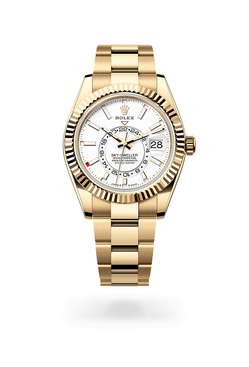 Rolex Sky-Dweller Oyster, 42 mm, yellow gold - Dubail Paris - Vendôme