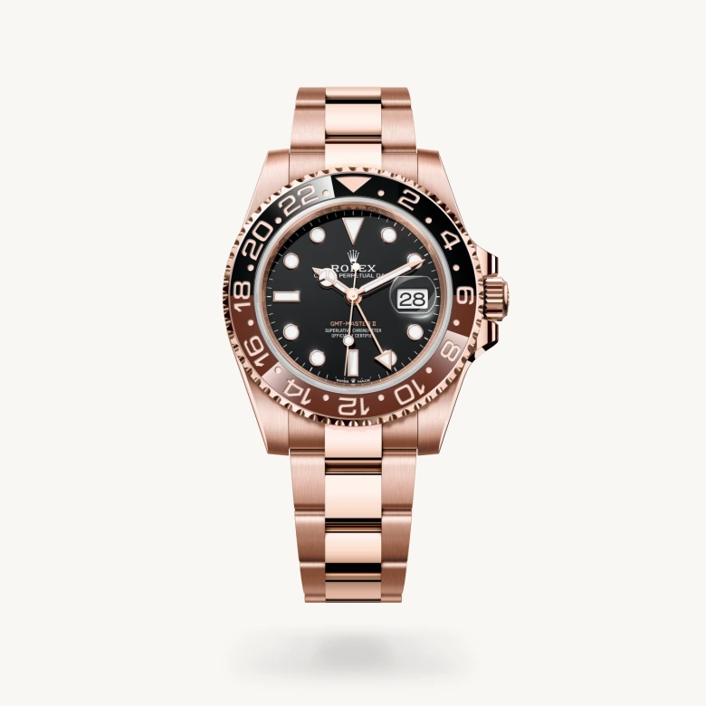 Rolex GMT-Master II in 18 ct Everose gold, M126715CHNR-0001 Dubail