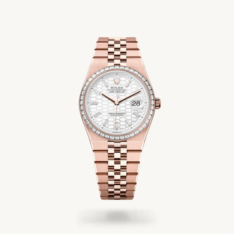 ROLEX ラウンド型ポーチ ベージュ ROLEX NEW コスモグラフ デイトナ スチールブラック Ref.126505G