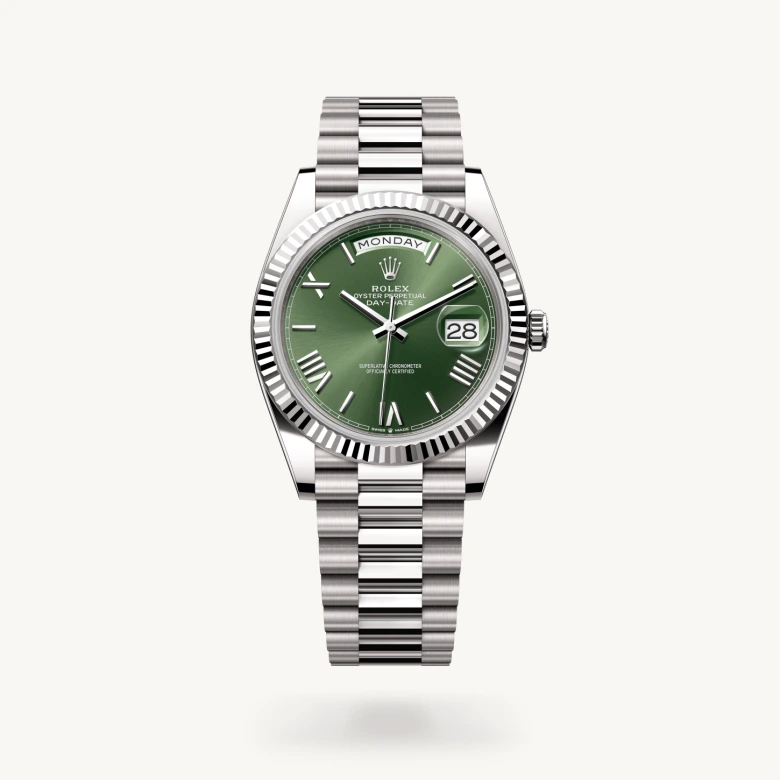 Rolex Day-Date en Or gris 18 ct, M228239-0033 Azuelos