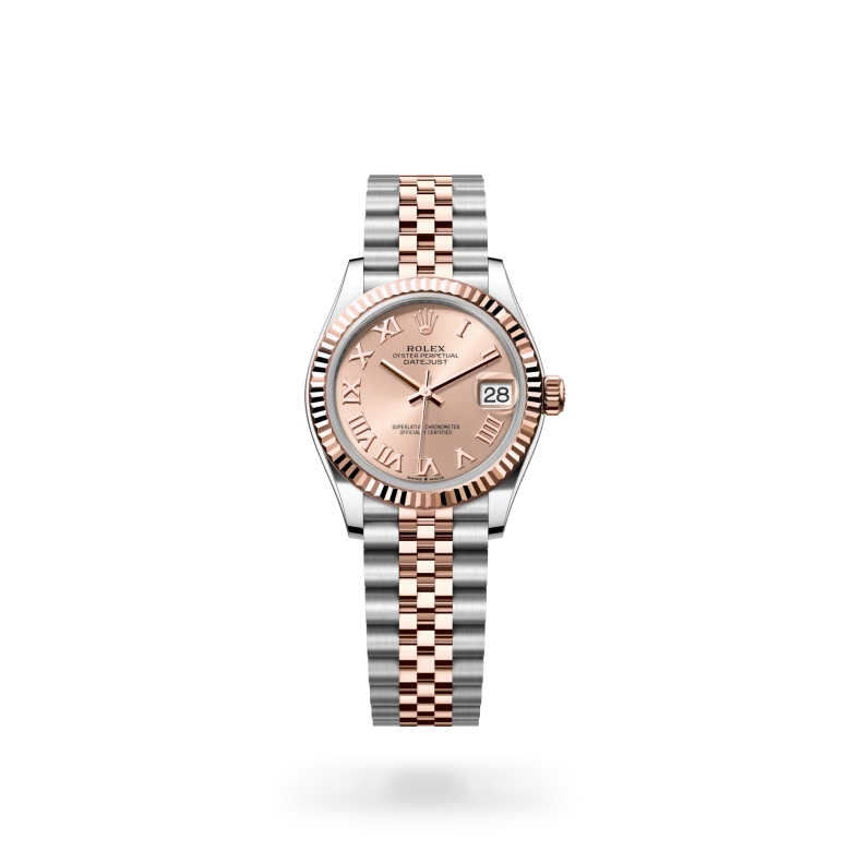 Rolex Datejust in Everose Rolesor - combination of Oystersteel and