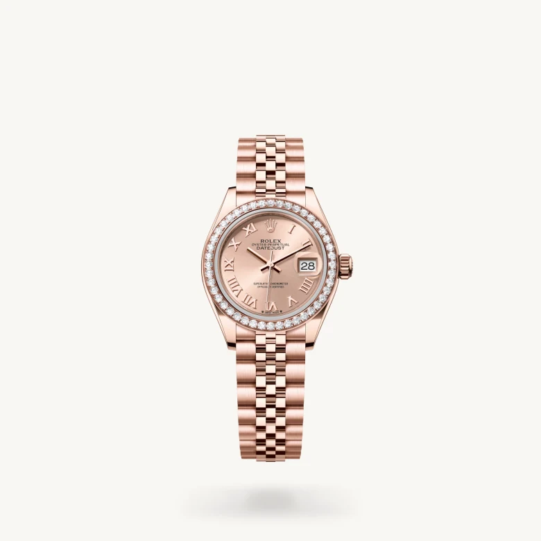 Rolex Lady-Datejust in 18 ct Everose gold, M279135RBR-0028 Dubail