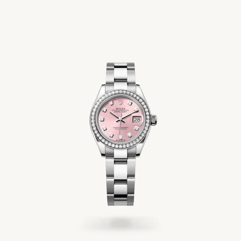 Rolex Lady-Datejust in White Rolesor combination of Oystersteel
