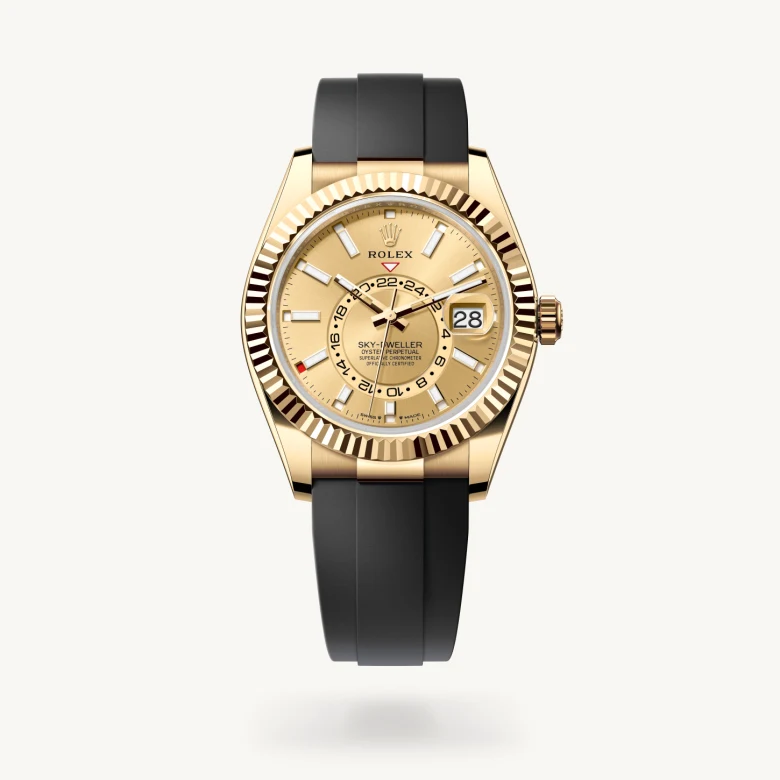 Rolex Sky-Dweller in 18 ct yellow gold, M336238-0001 DOUX Joaillier